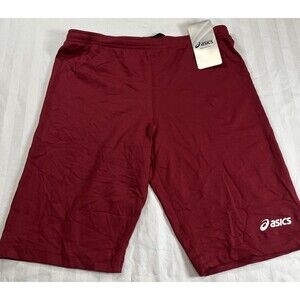 NWT Asics Men’s Medley Field Compression  Short Size Large. Maroon Running Track